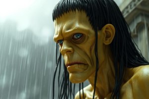 Early Frankenstein creature image created July 2025